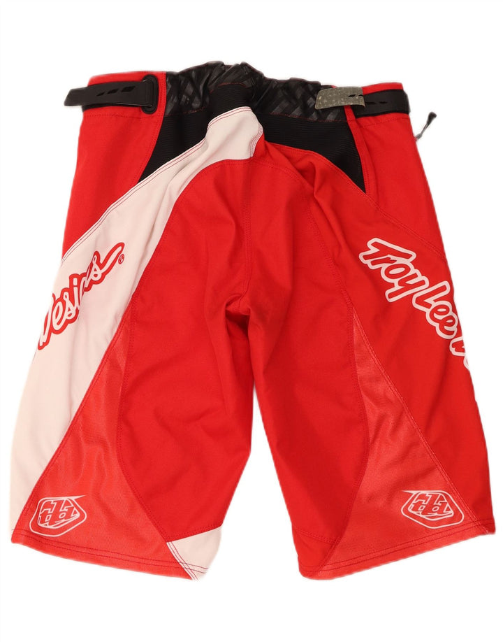 Мужские шорты с рисунком Troy Lee Designs Medium W32, красные цветные блоки