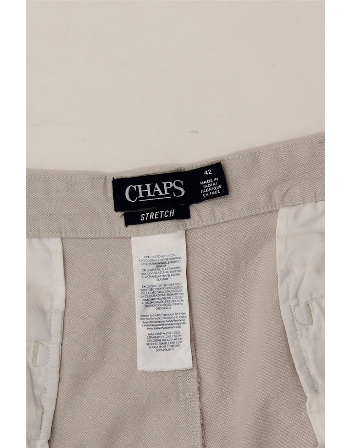 CHAPS Mens Chino Shorts W42 2XL Beige Cotton Vintage Chaps and Second-Hand Chaps from Messina Hembry 