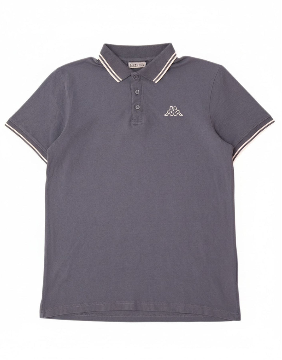 KAPPA Mens Polo Shirt Large Blue Cotton