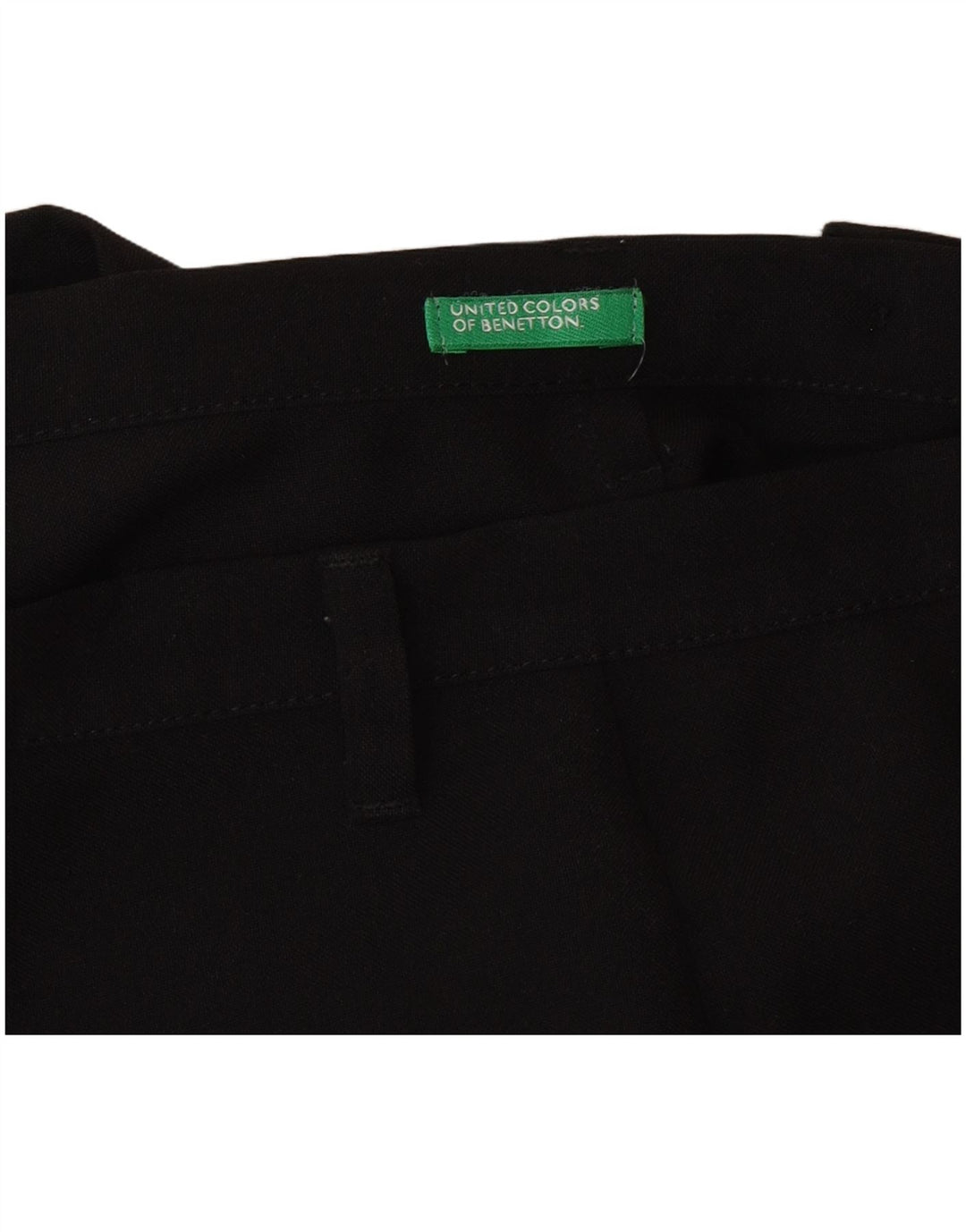 Женские брюки прямого костюма Benetton W28 L32 черные