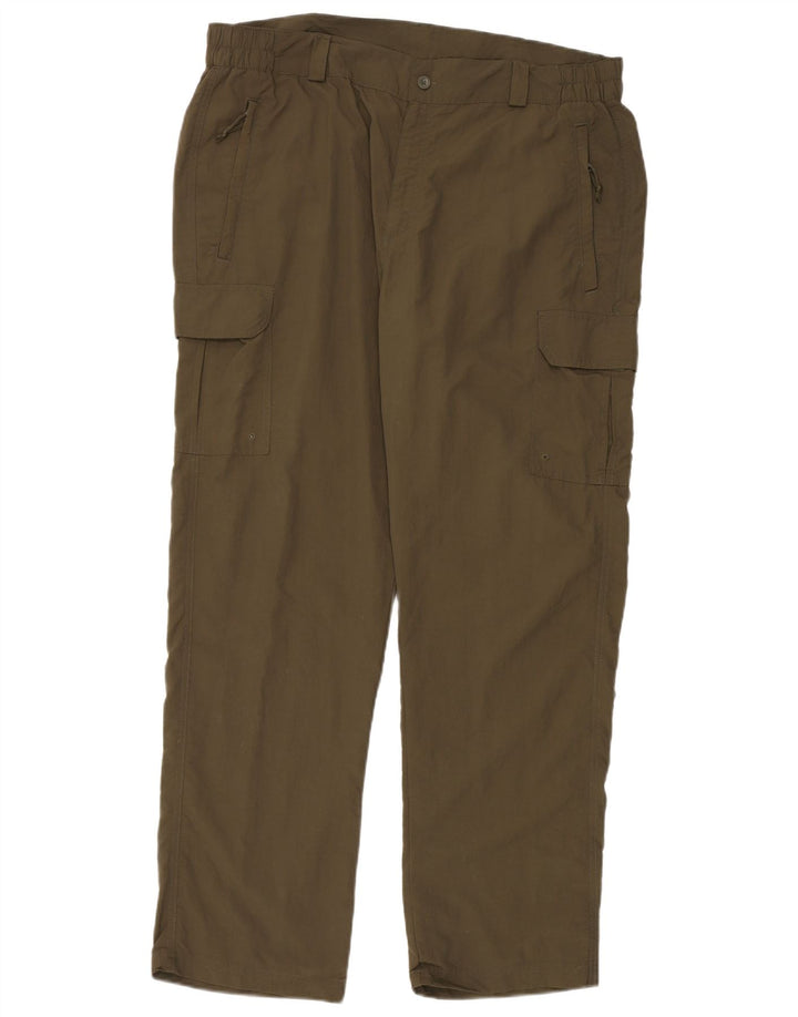 MOUNTAIN WAREHOUSE Мужские прямые брюки карго W38 L32 Хаки, нейлон