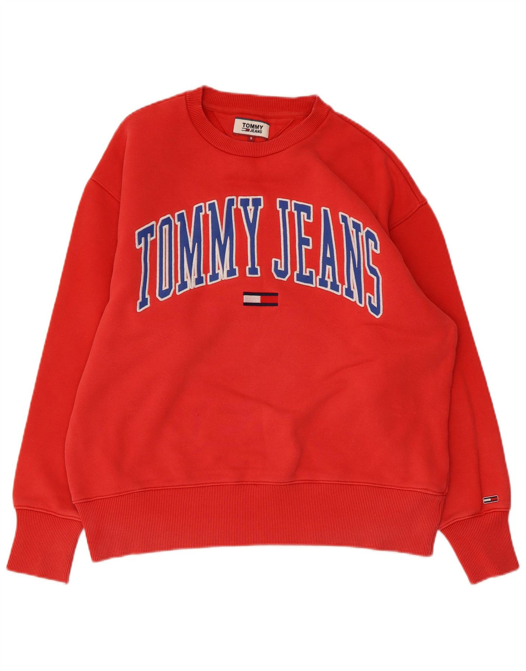 TOMMY HILFIGER Мужской свитшот с рисунком, маленький красный хлопковый джемпер