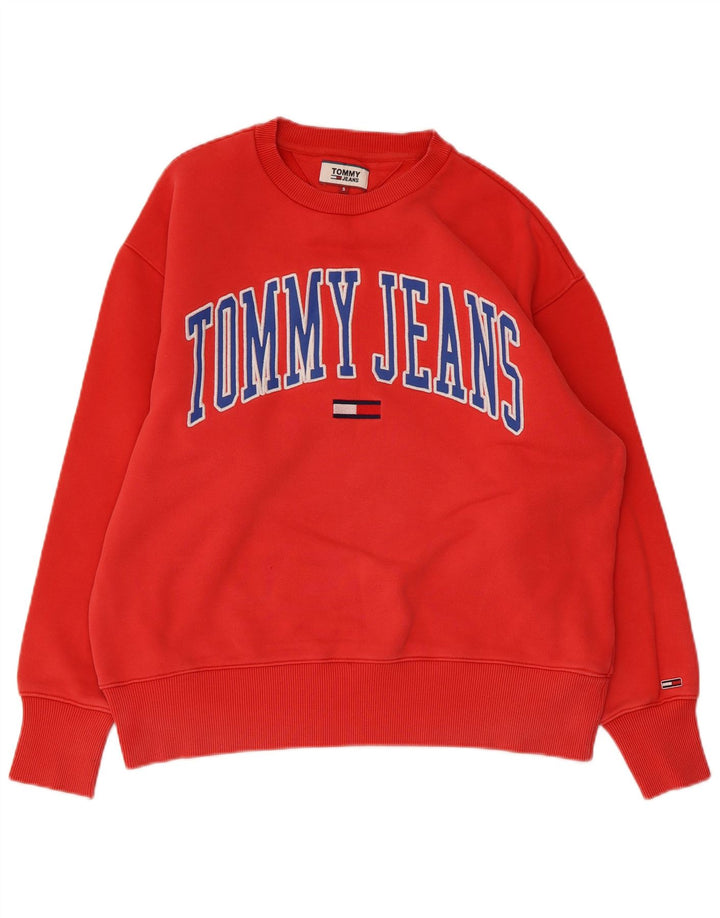 TOMMY HILFIGER Мужской свитшот с рисунком, маленький красный хлопковый джемпер