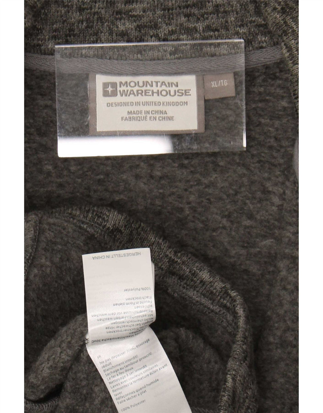 Мужская спортивная куртка Mountain Warehouse XL, серый полиэстер с крапинками