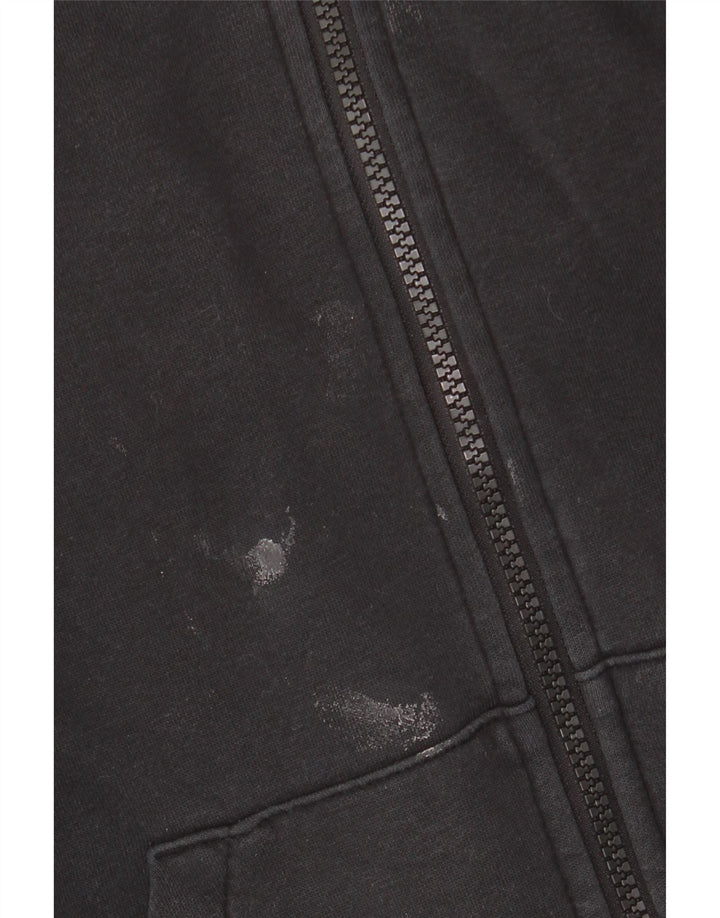 Женский свободный свитер с капюшоном на молнии NIKE UK 6 XS, черный хлопок