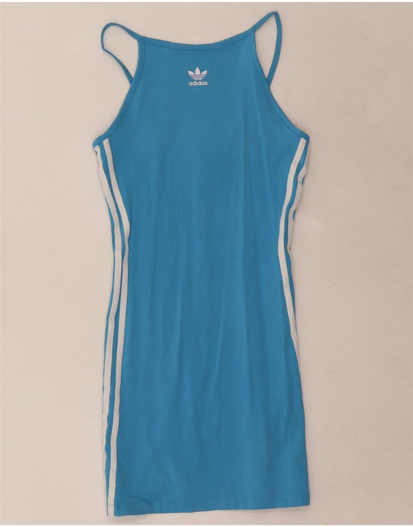 Женское теннисное платье Adidas UK 6 XS, синее, хлопок