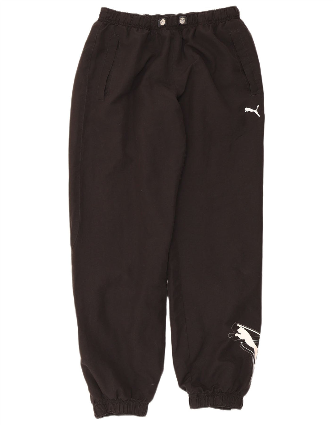 Мужские спортивные брюки с рисунком Puma, джоггеры, средние черные