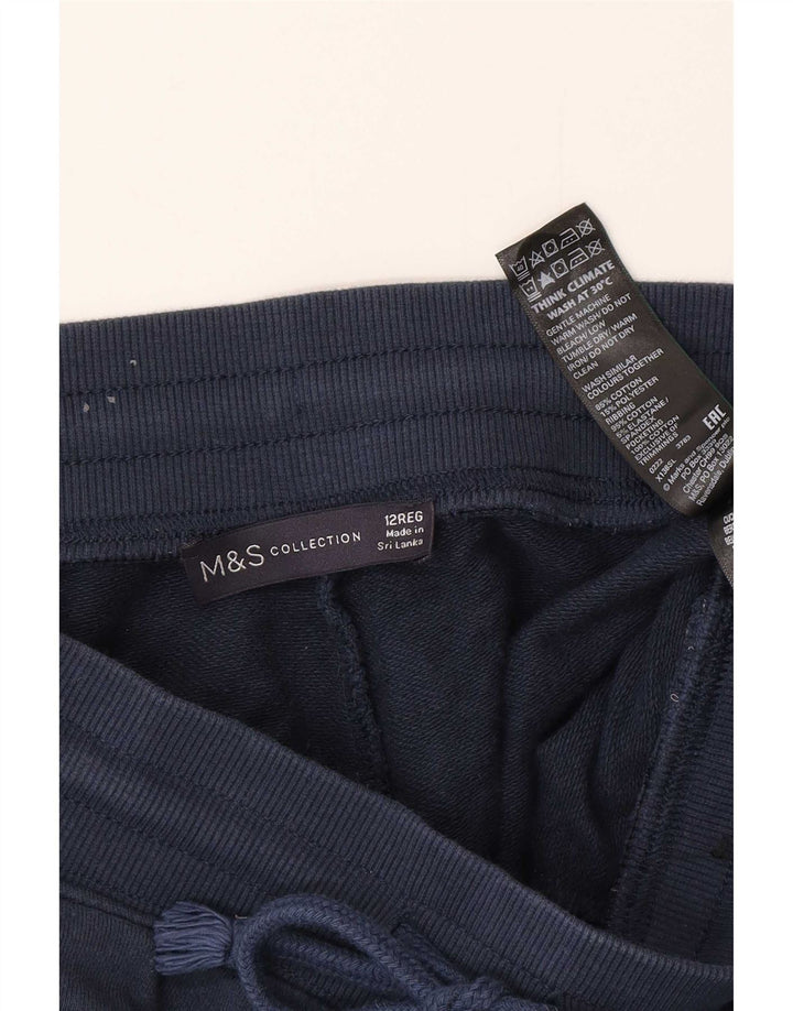 Женские спортивные брюки Marks & Spencer, джоггеры UK 12, средние, темно-синие