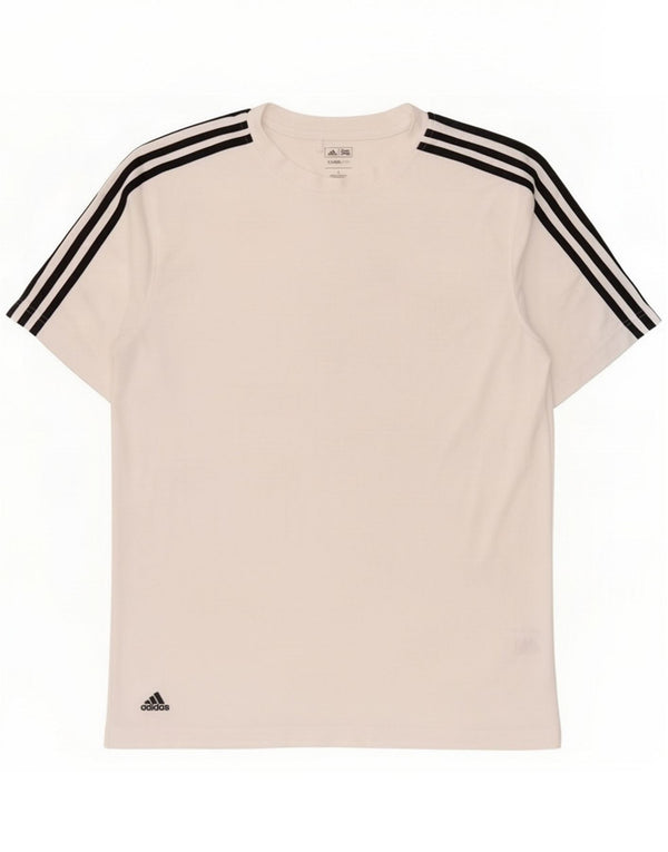 Мужская футболка Adidas Climalite Верх из большого белого полиэстера