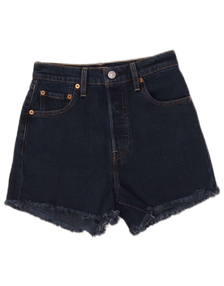 Женские джинсовые шорты Levi's W25 XS, темно-синие, хлопок