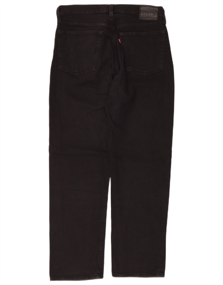 Женские прямые джинсы Levi's на танкетке W28 L26 черные