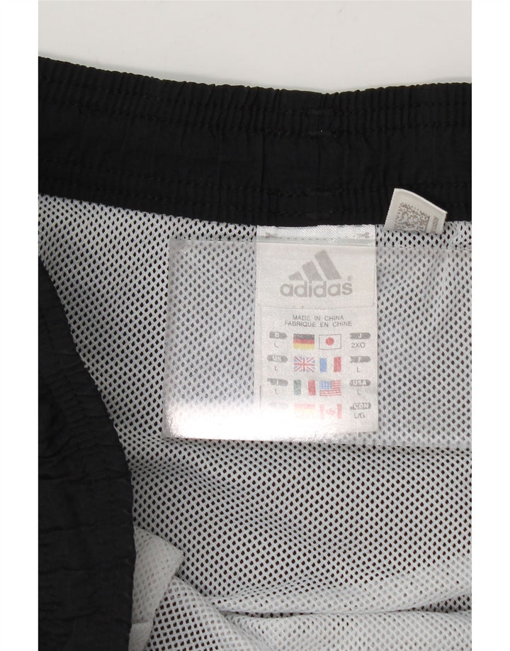 Мужские спортивные шорты Adidas, большие черные из полиамида