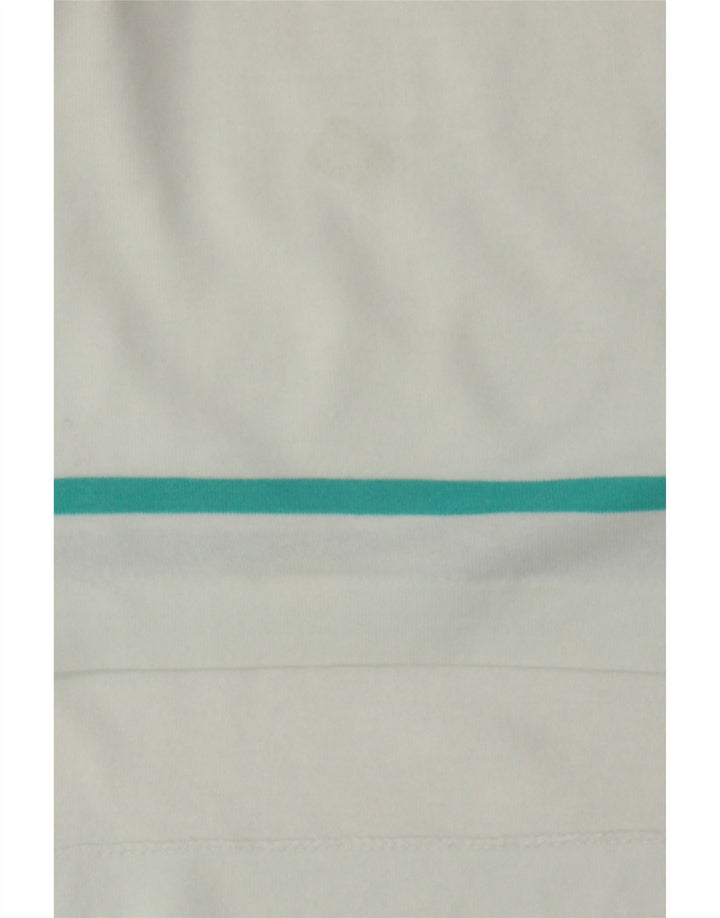 SLAM Mens Polo Shirt XL Blue Striped Cotton Vintage Slam and Second-Hand Slam from Messina Hembry 
