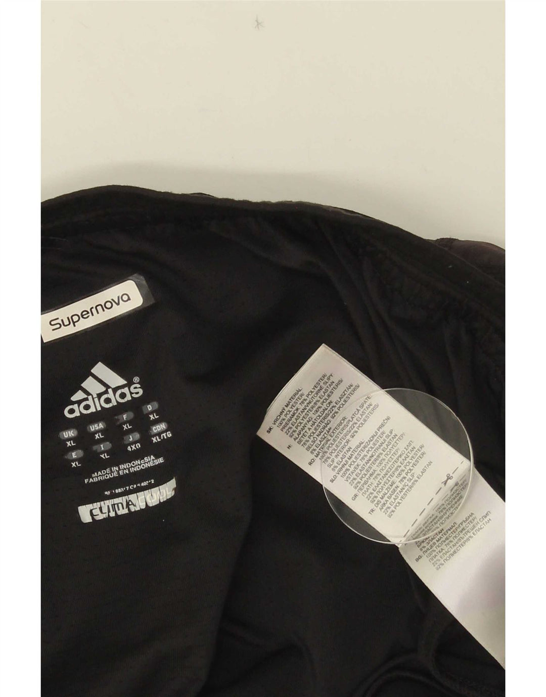 Мужские спортивные шорты Adidas Climacool XL, черные, полиэстер с цветными блоками