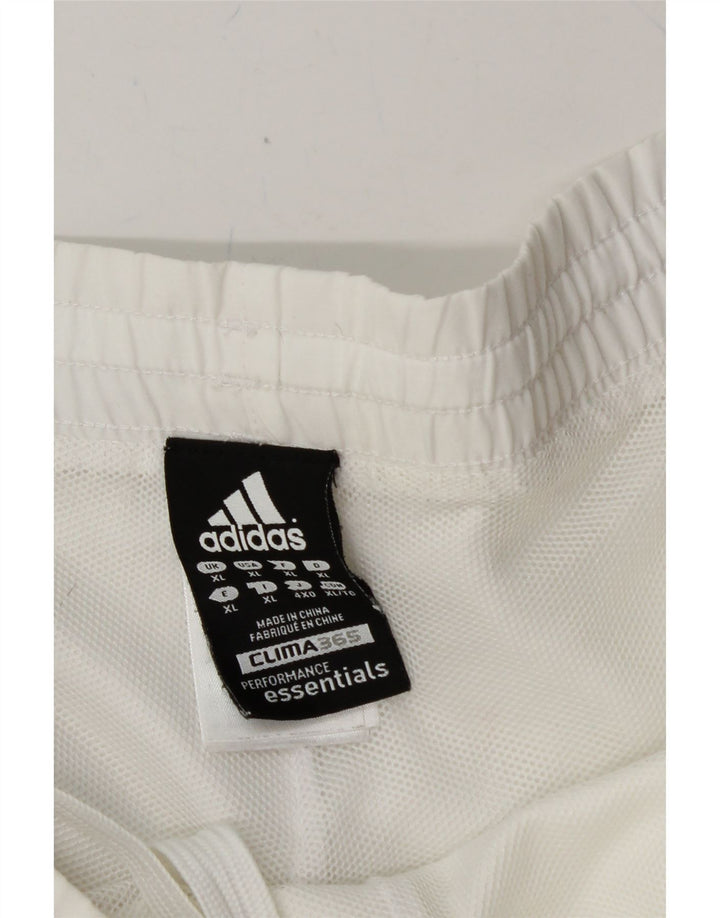 ADIDAS Mens Clima 365 Sport Shorts XL White Polyester Vintage Adidas and Second-Hand Adidas from Messina Hembry 