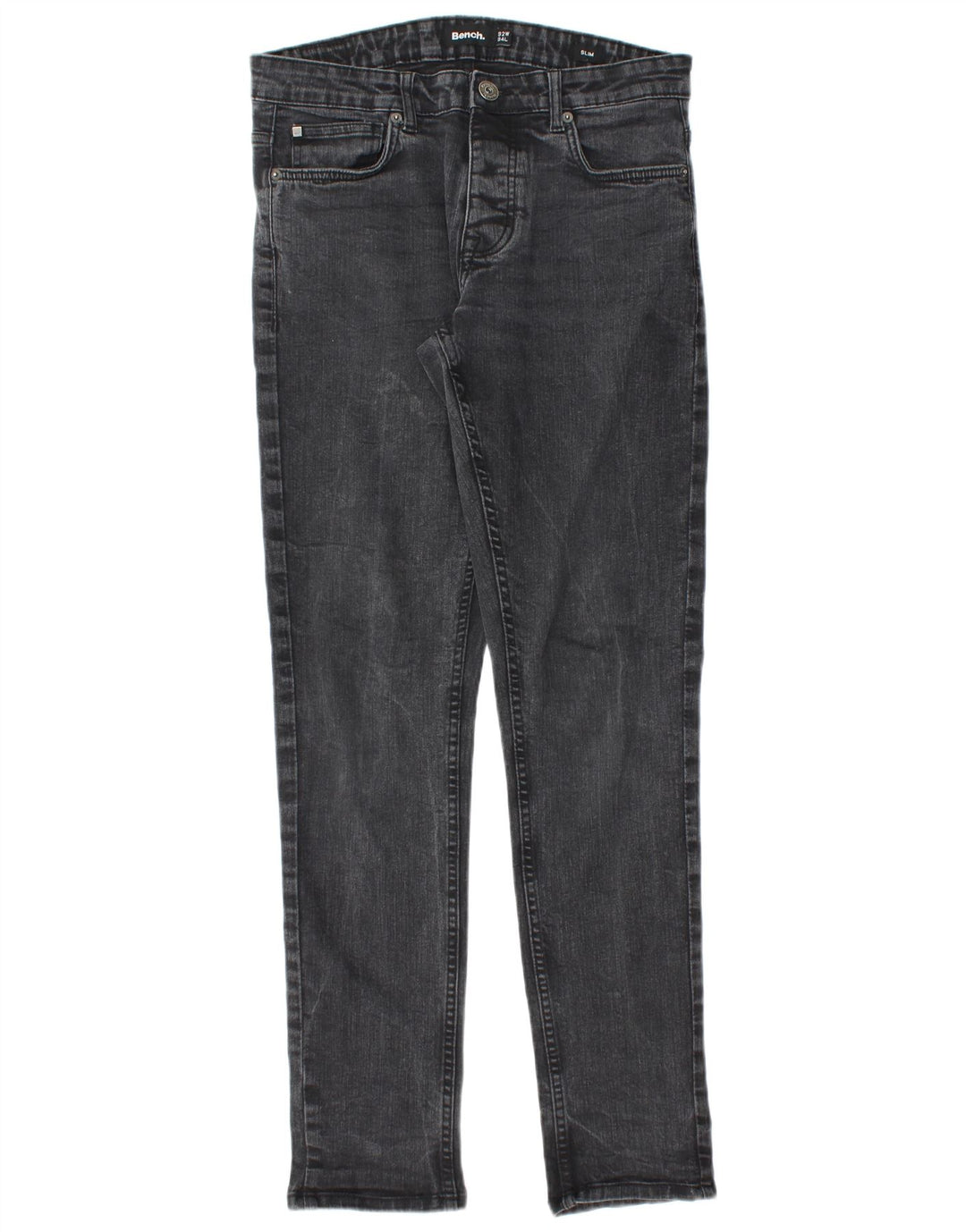 Мужские узкие джинсы Bench W32 L32, черный хлопок