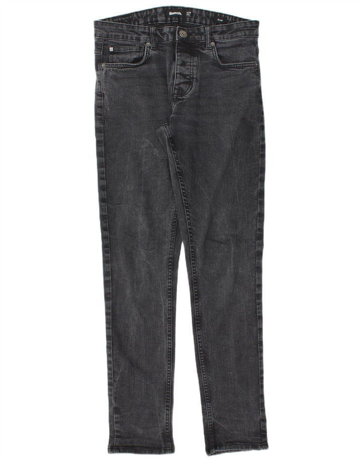 Мужские узкие джинсы Bench W32 L32, черный хлопок