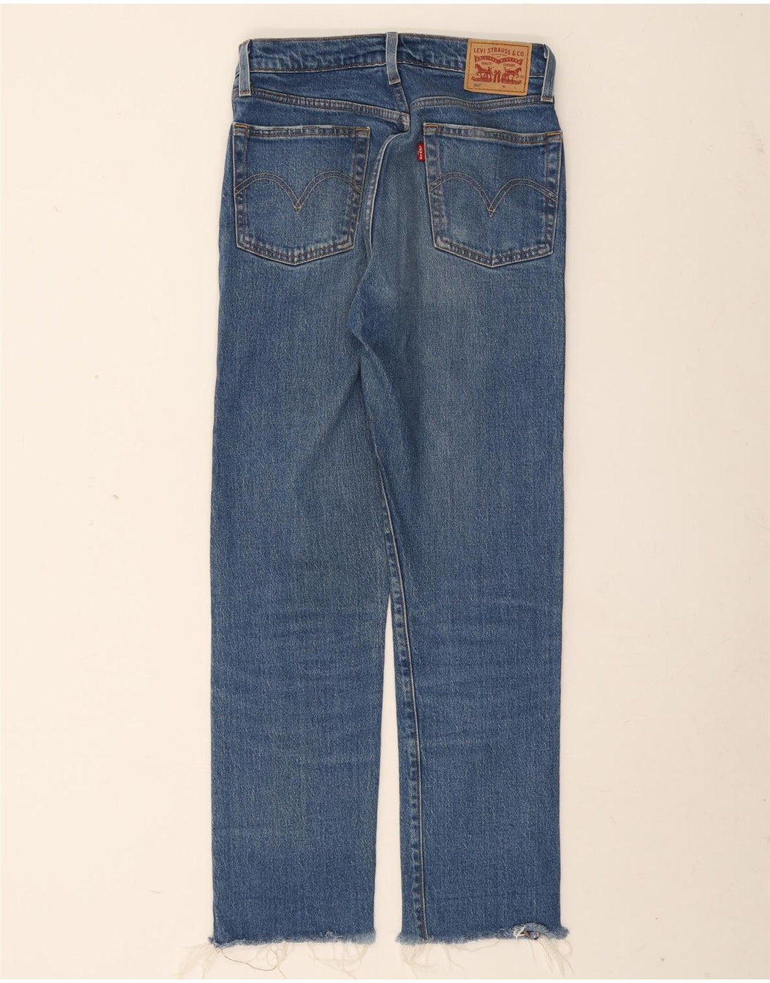 Женские прямые джинсы Levi's 501 W26 L28 синие, хлопок