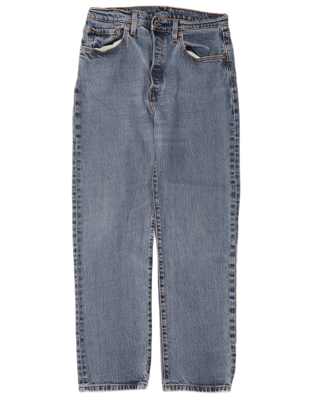 Мужские прямые джинсы Levi's 501 W28 L28 синие, хлопок