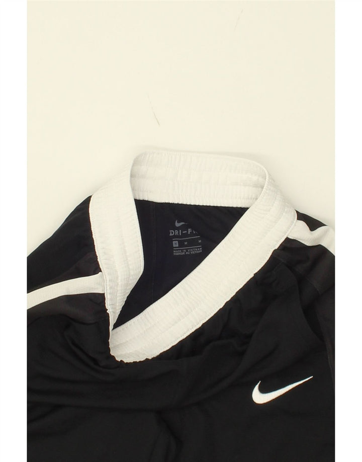 NIKE Boys Graphic Sport Shorts 10-11 Years Medium Black Colourblock Vintage Nike and Second-Hand Nike from Messina Hembry 