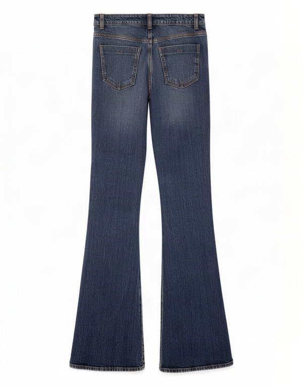 Женские расклешенные джинсы Zara EU 34 2XS W24 L34 синие