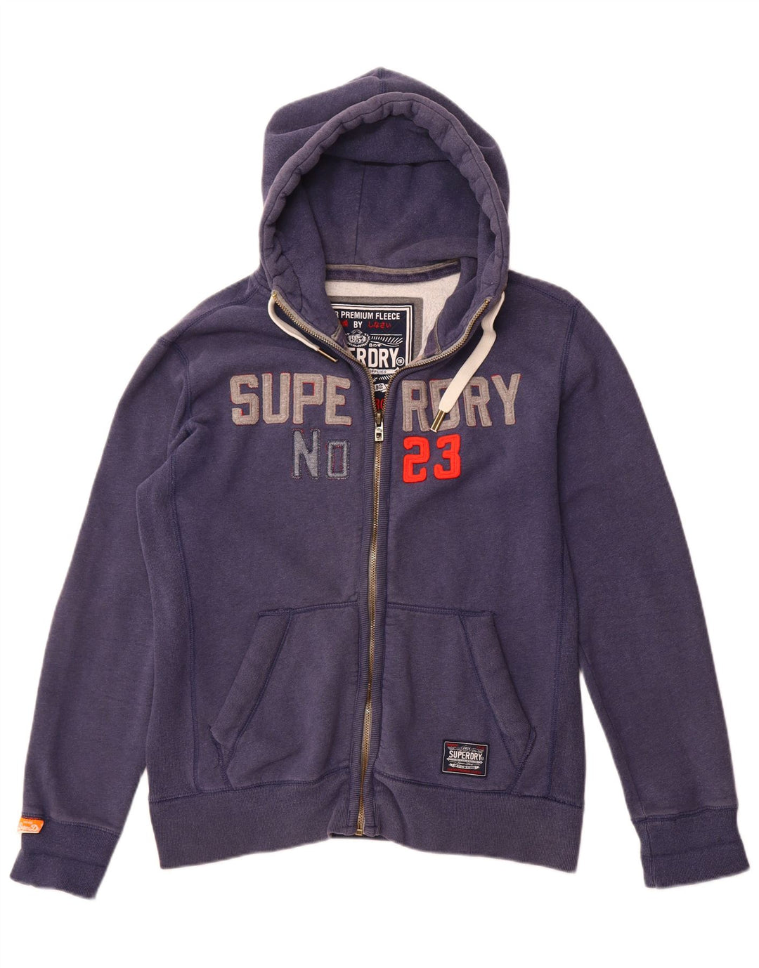 Мужской свитер с капюшоном на молнии Superdry XL, темно-синий, хлопок