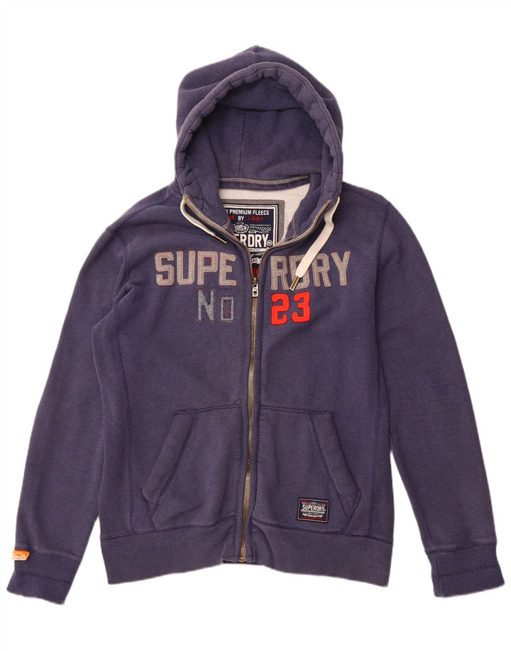 Мужской свитер с капюшоном на молнии Superdry XL, темно-синий, хлопок