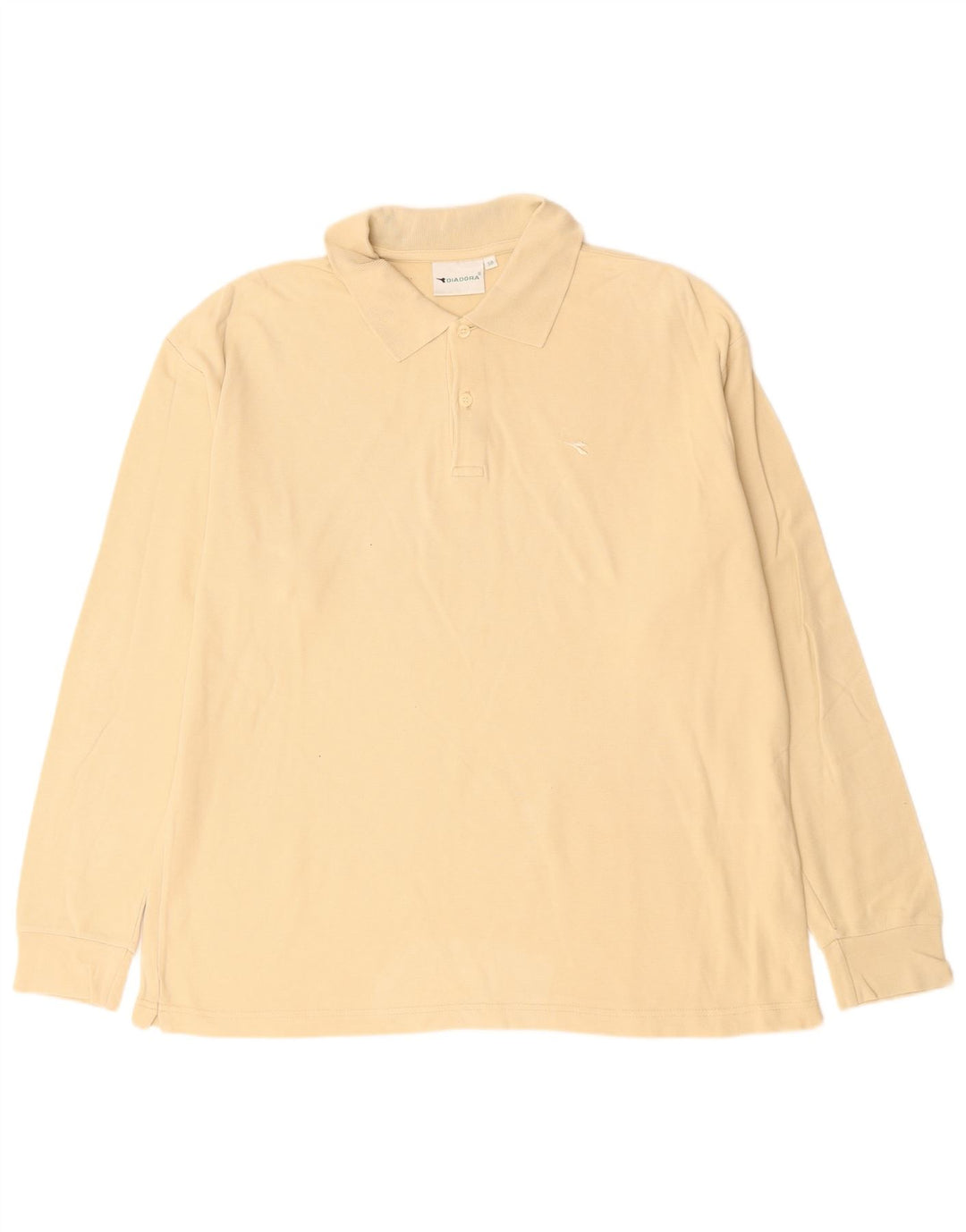 Мужская рубашка-поло DIADORA с длинным рукавом IT 50, средний бежевый хлопок