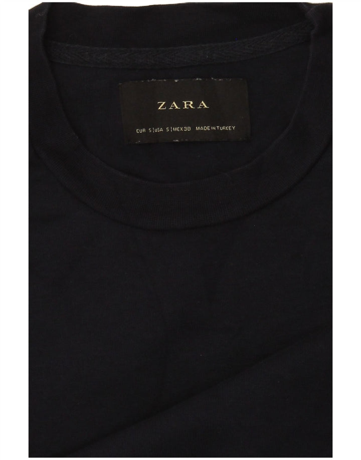 Мужской свитшот Zara, маленький темно-синий, цветной блок