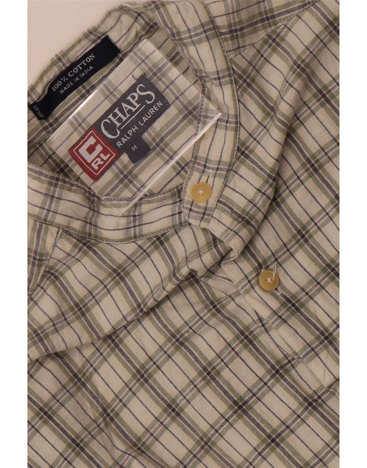 Мужская рубашка Chaps Ralph Lauren в клетку цвета хаки, хлопок среднего размера