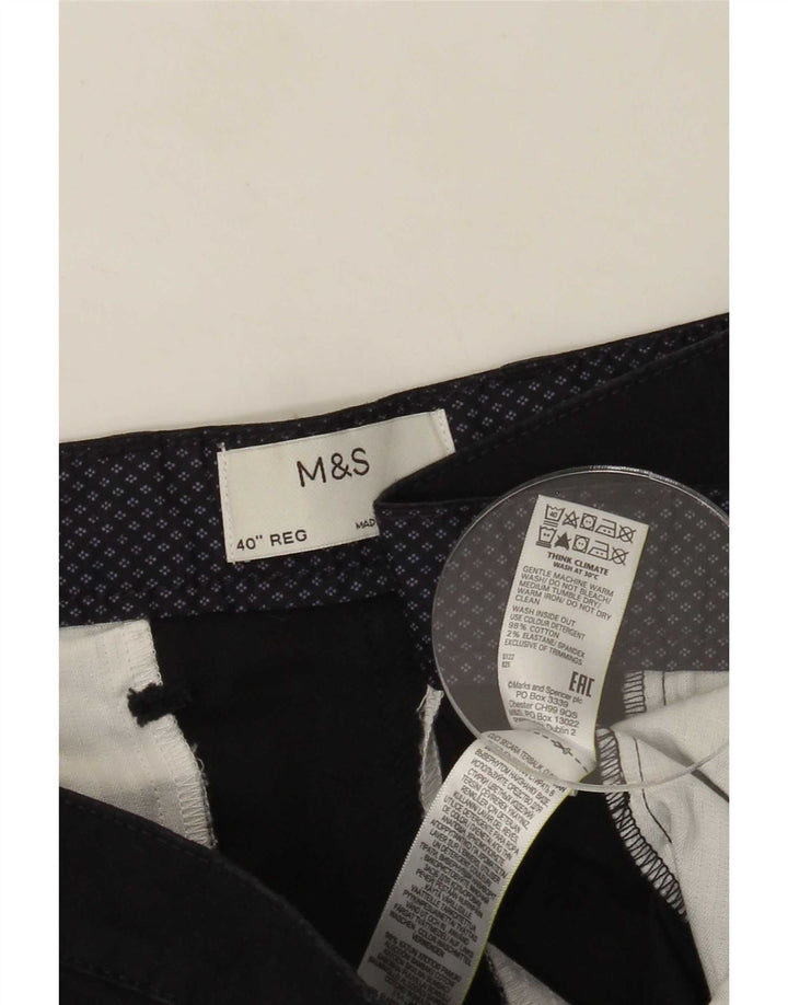 Мужские шорты чинос Marks & Spencer W40 XL, темно-синие, хлопок