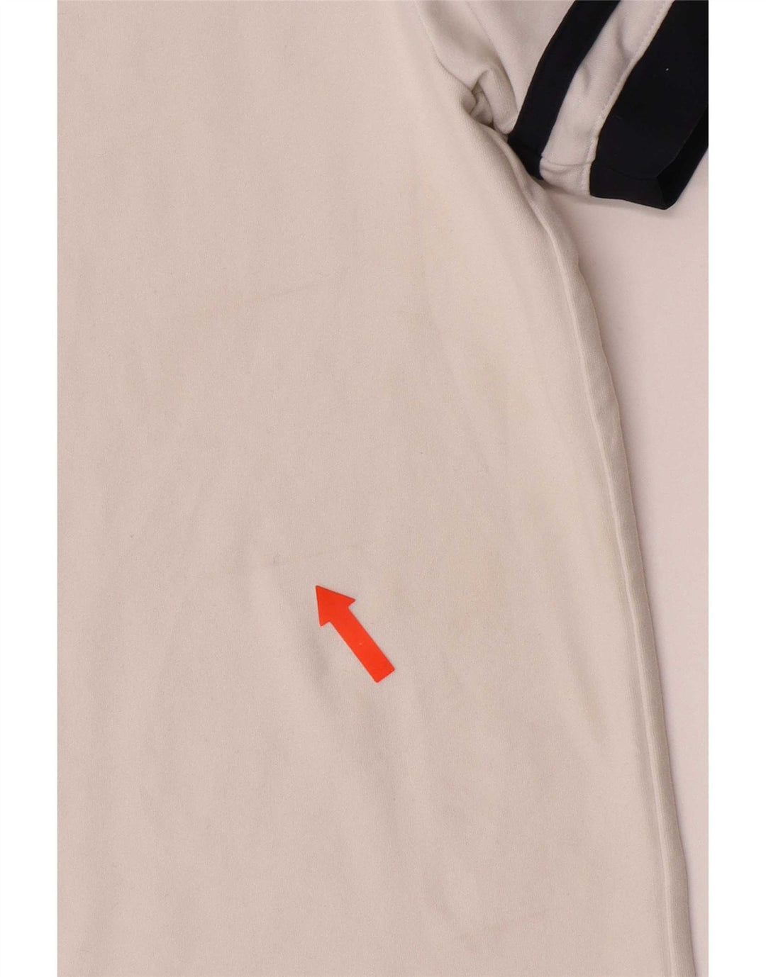 Мужская рубашка-поло Nike Dri Fit UK 38/40, средний белый полиэстер с цветными блоками