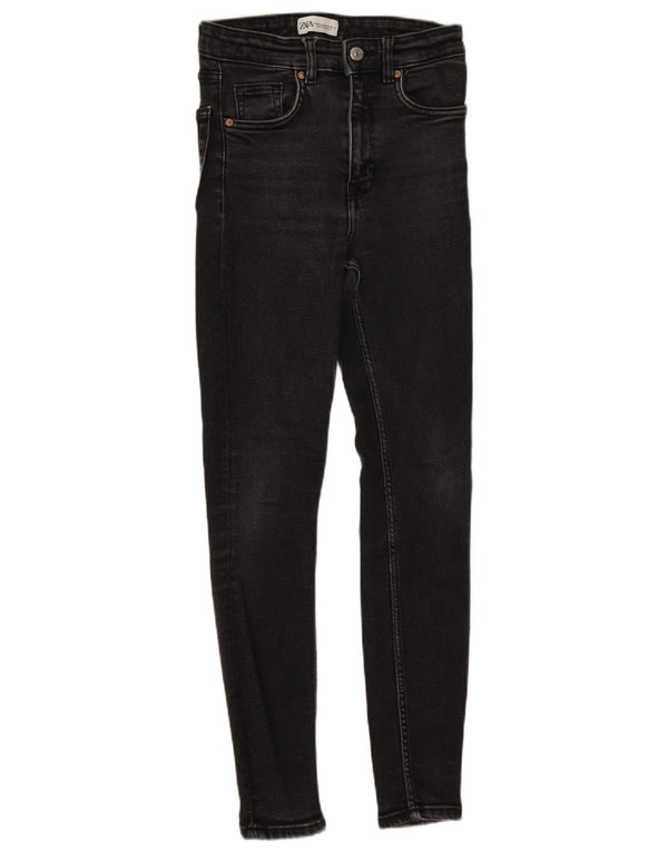 Женские джинсы скинни Zara EU 36 XS W26 L28 черные