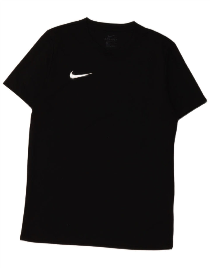 Мужская футболка Nike Dri Fit, средний черный полиэстер