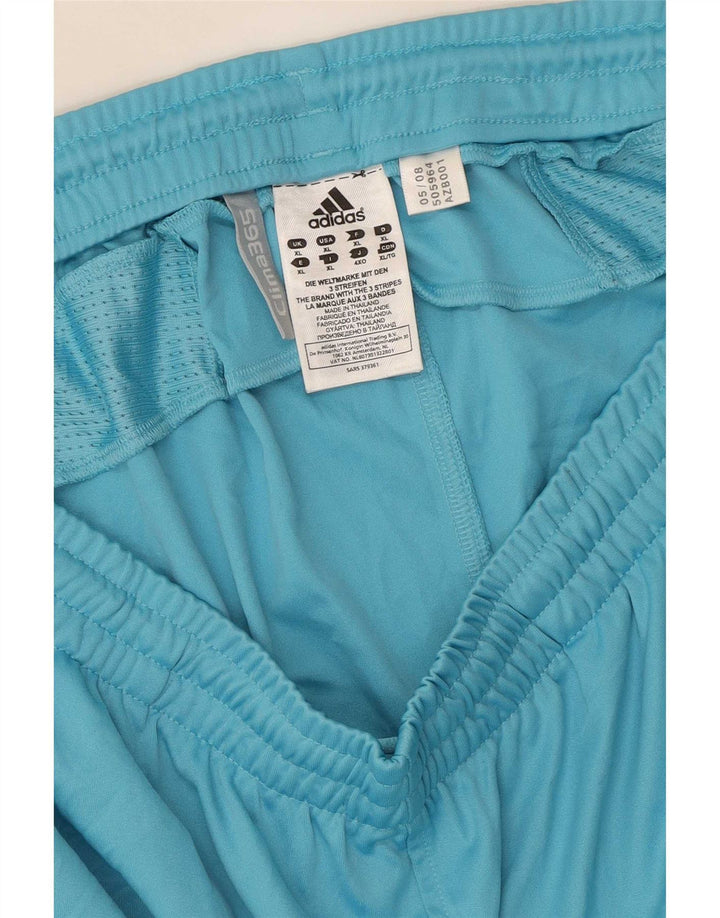 Мужские спортивные шорты Adidas Climacool XL синие из полиэстера с цветными блоками