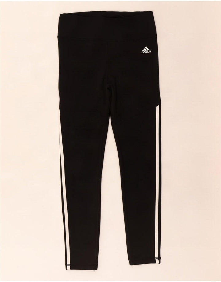 Женские леггинсы Adidas Climalite UK 12, средний черный полиэстер