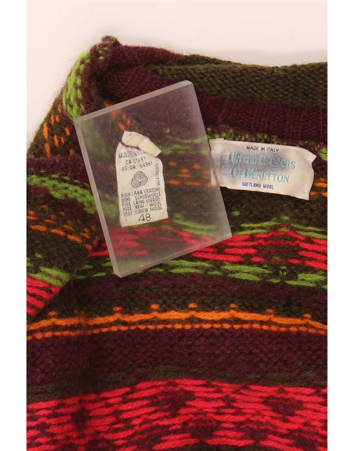 Мужской джемпер с высоким воротником Benetton IT 48 Medium Multicolored