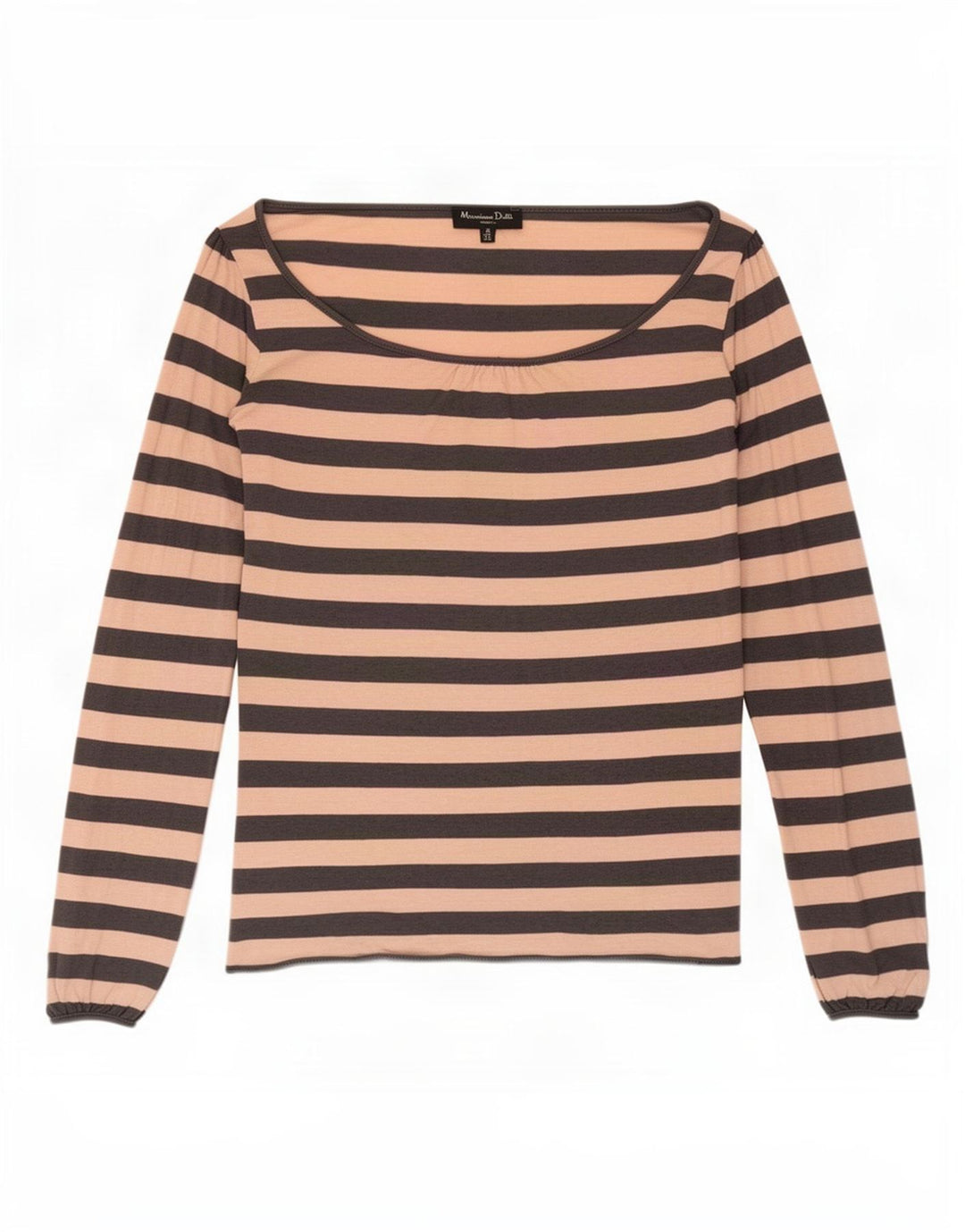 Женский топ Massimo Dutti с длинным рукавом UK 10, маленькая розовая полоска из вискозы