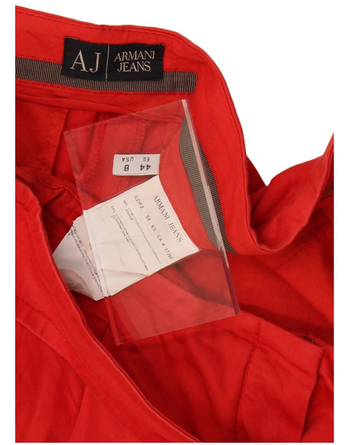 Женская юбка-трапеция Armani US 8 Medium W30 Красный хлопок