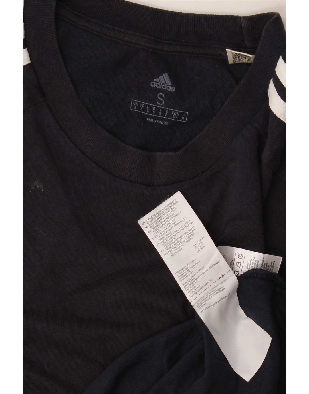Adidas Мужская футболка Top Small Темно-синий Хлопок