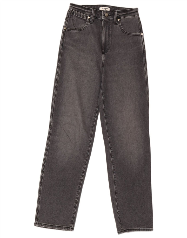 Женские прямые джинсы Wrangler для мам W25 L32, серые, хлопковые