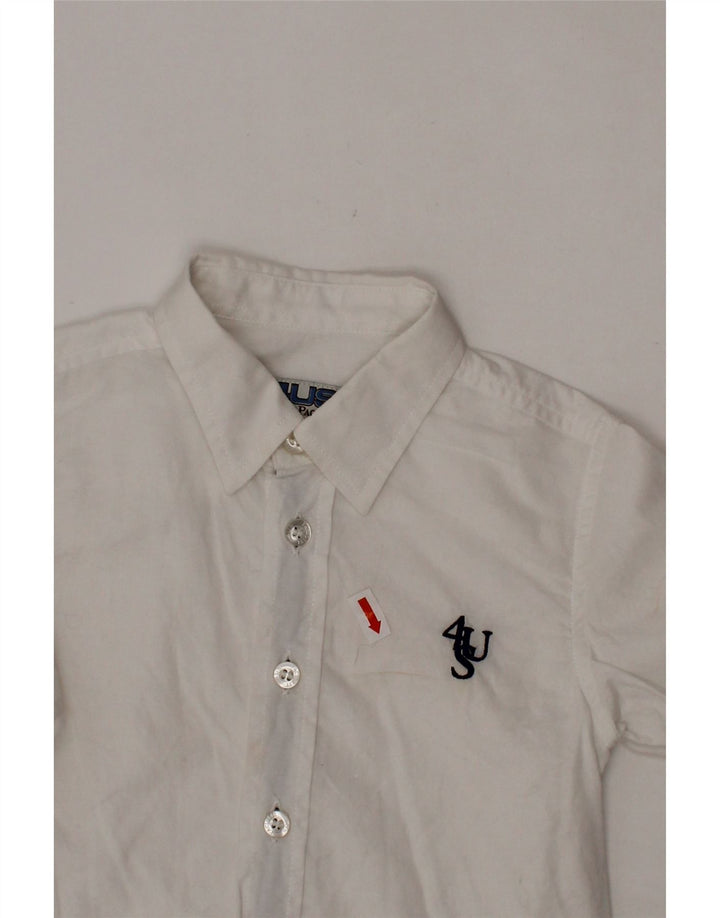 Рубашка CESARE PACIOTTI 4US для мальчиков 9-12 месяцев, белый хлопок