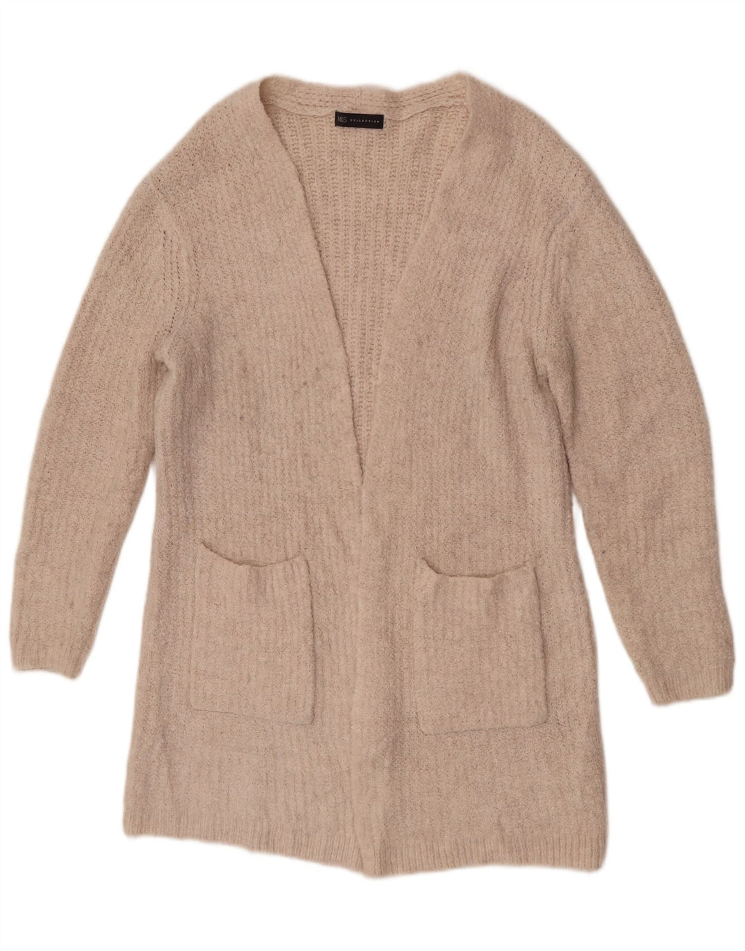 Женский удлиненный кардиган Marks & Spencer UK 12, средний, белый