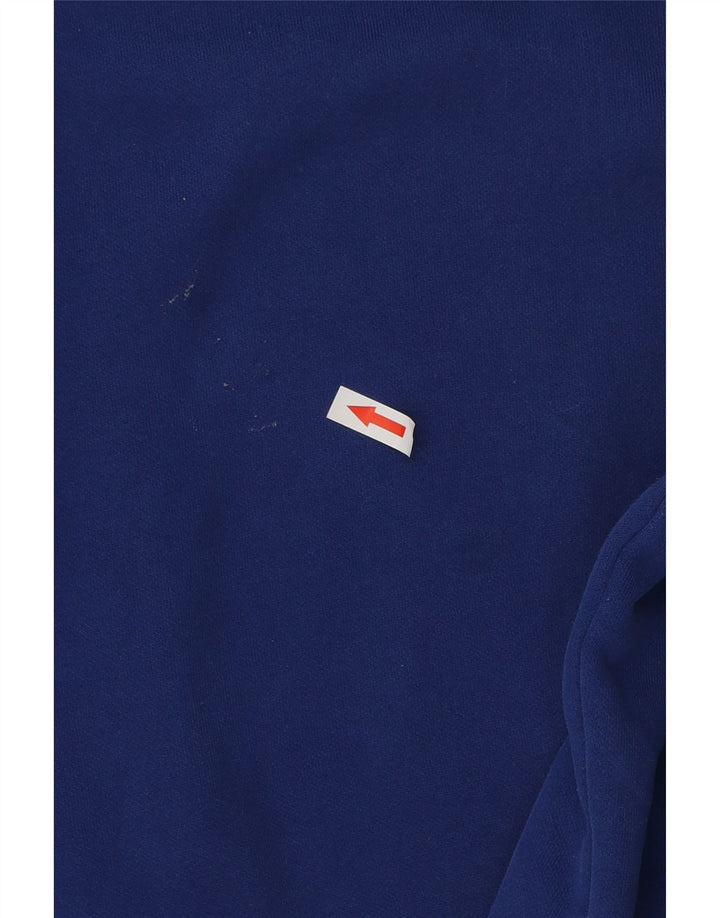Мужской свитшот с рисунком Puma, 2XL, синий, хлопок с цветными блоками