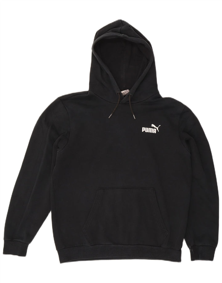 Мужской джемпер с капюшоном Puma, средний черный, хлопок