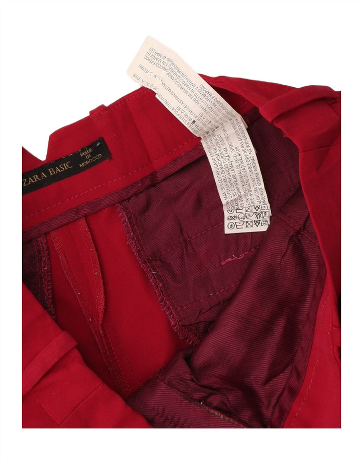 Женские шорты чинос Zara, маленькие W26, красный полиэстер