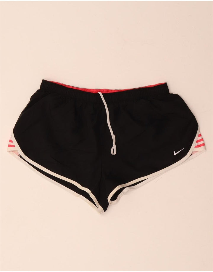 Женские спортивные шорты NIKE Dri Fit UK 12, средний полиэстер в черную полоску