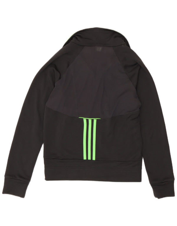 Женский спортивный костюм Adidas Climacool Top Jacket UK 12, средний черный с цветными блоками