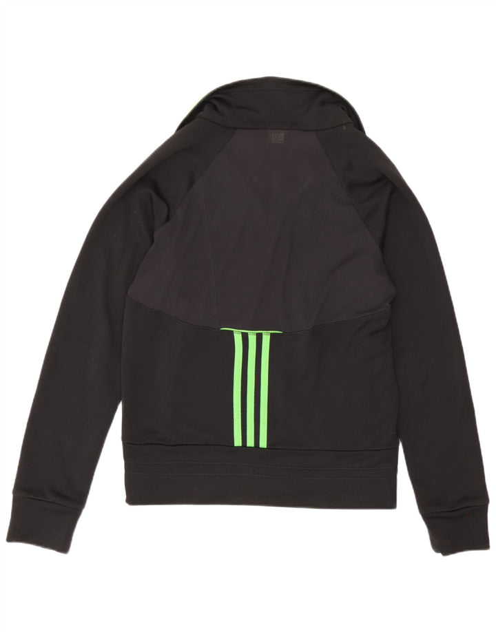 Женский спортивный костюм Adidas Climacool Top Jacket UK 12, средний черный с цветными блоками