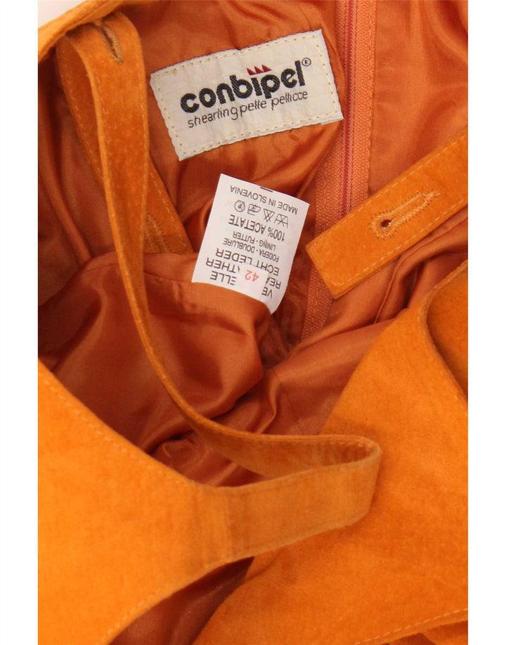 Женское замшевое платье Conbipel IT 42 Medium Orange Leather